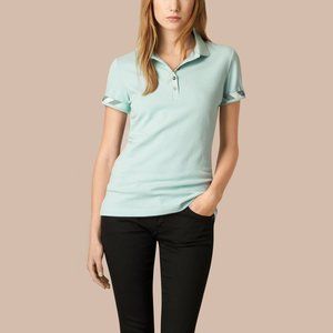 Burberry Women Polo shirt short sleeves light blue SP